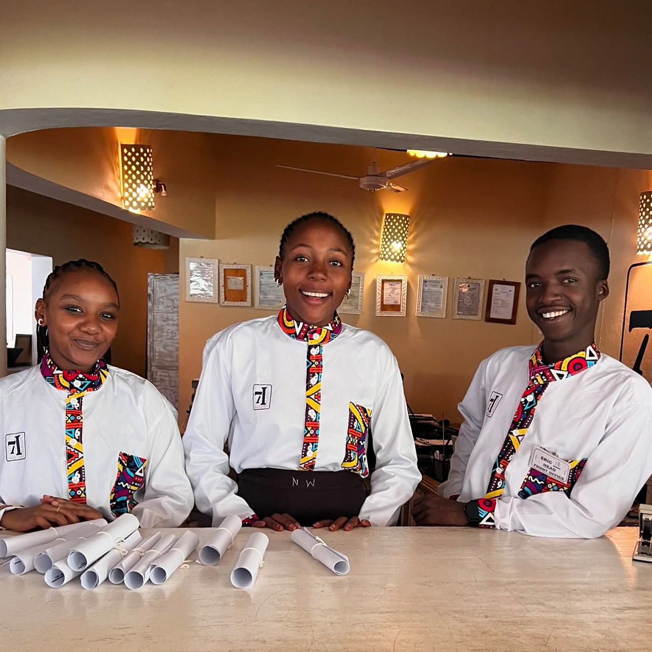 The Seven Islands Resort front office team